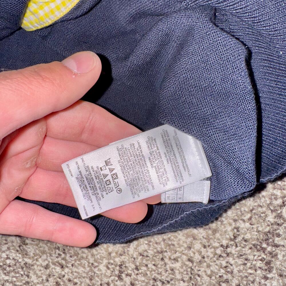 Brooks Brothers Red Fleece Vintage Bumblebee Embroidered Button Down Cardigan - Picture 9 of 9